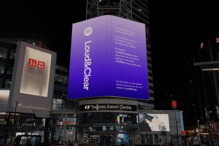 DOOH реклама на цифрових бордах збільшила симпатію до Spotify на 85%